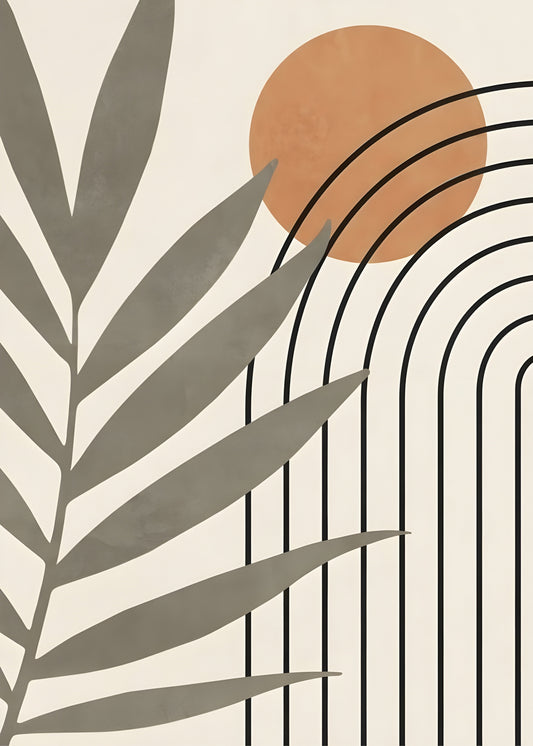 Sol Nascente sobre linhas