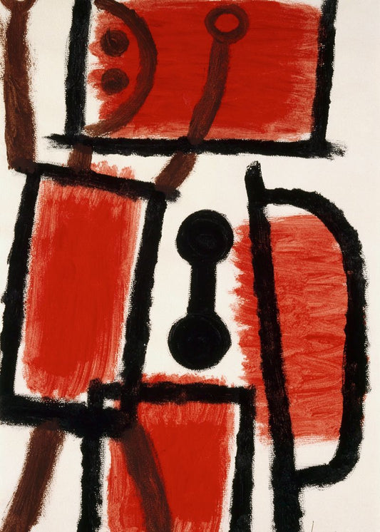 Abstrato em Vermelho & Preto