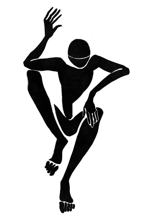 Figura Negra em Movimento